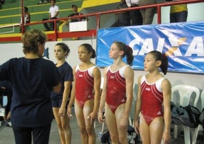 sorin with gymnast receiving medal