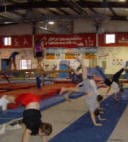 boys performing recreational gymnastics